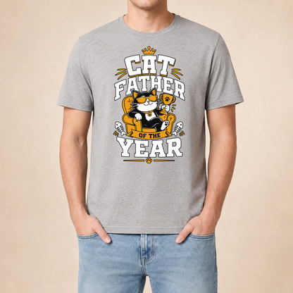 Cat Father of the Year – Herren T‑Shirt