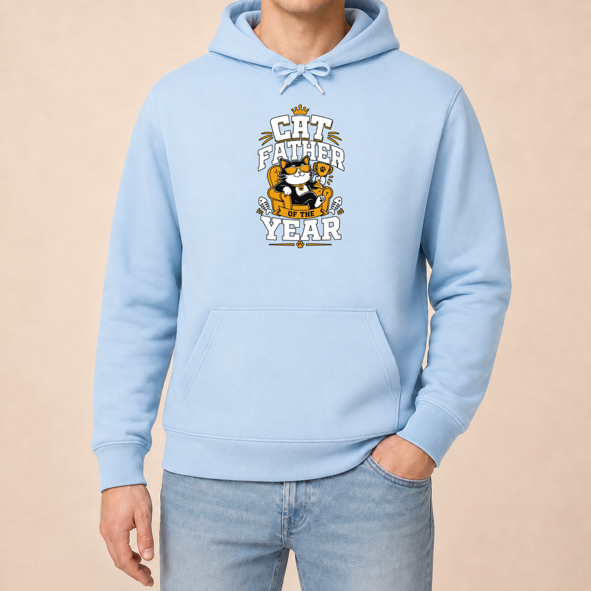 Cat Father of the Year – Herren Hoodie