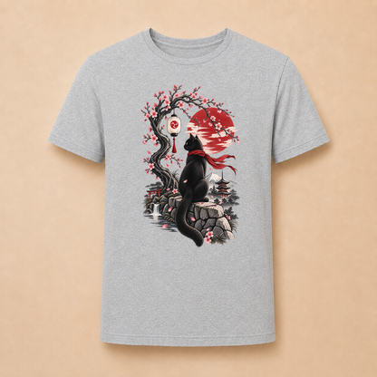 Katze Japan Kirschblüten - Japanisches Damen T-Shirt
