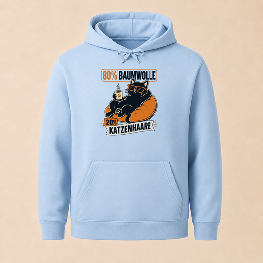 80% Baumwolle 20% Katzenhaare - Katzen Hoodie