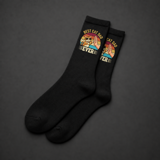Best Cat Dad Ever – Herren Socken