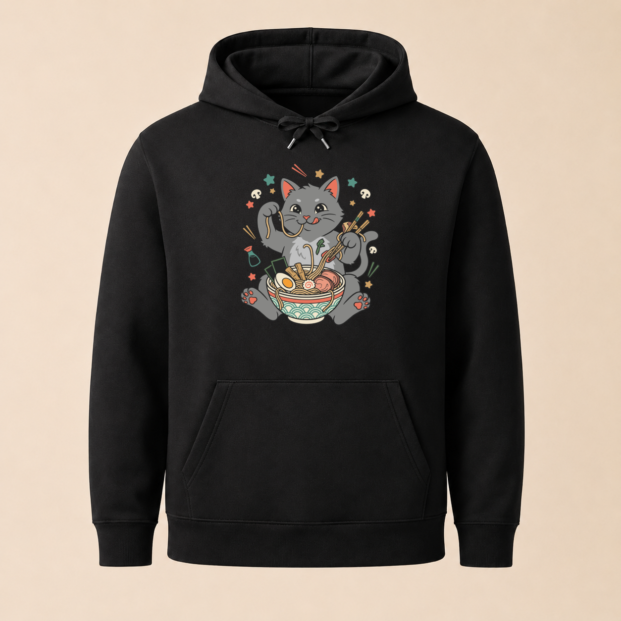 Ramen Katze Japan - Lustiger Katzen Hoodie