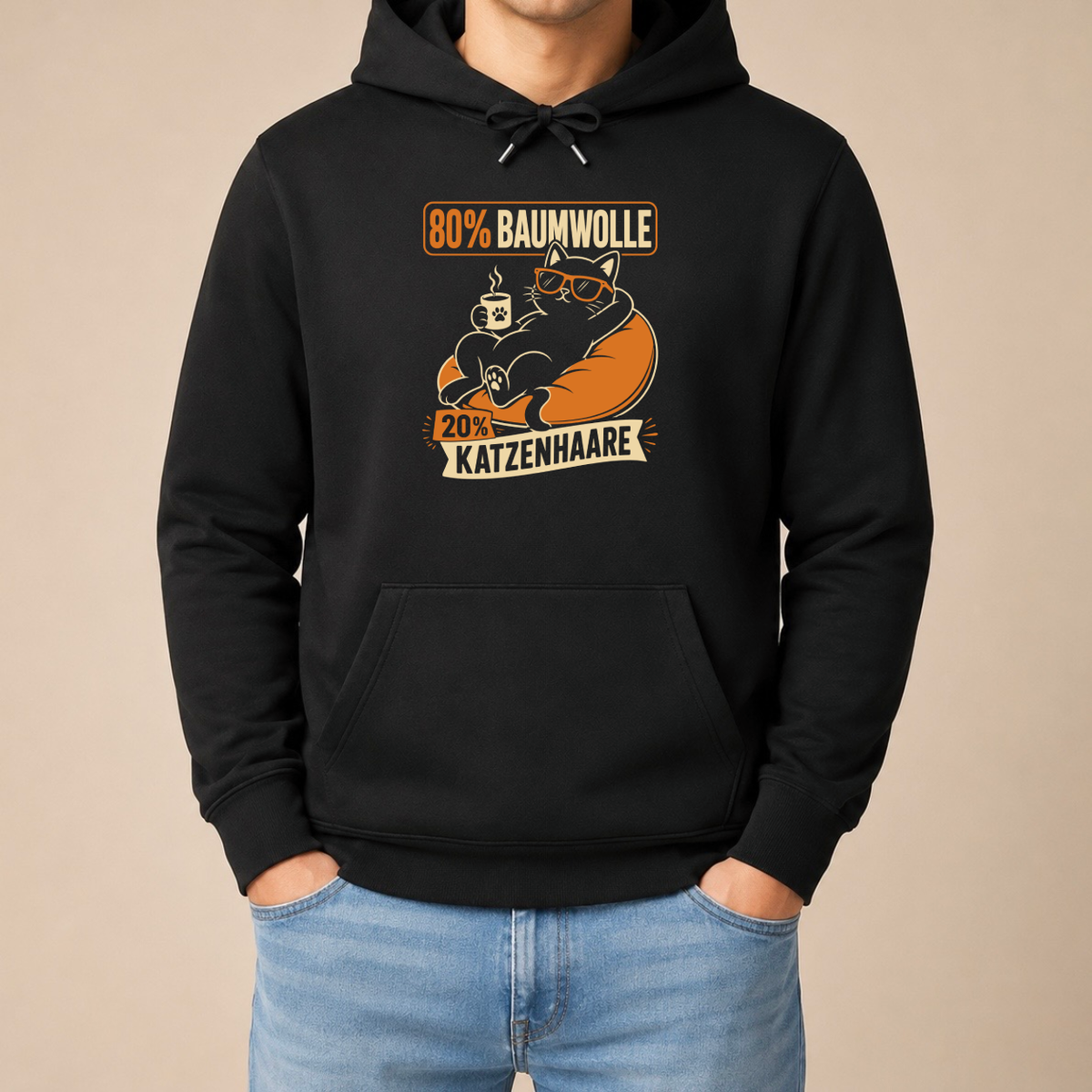 20% Katzenhaare – Unisex Hoodie