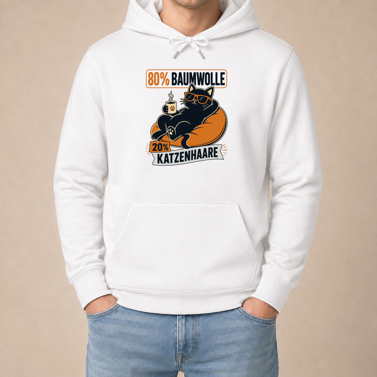 20% Katzenhaare – Unisex Hoodie