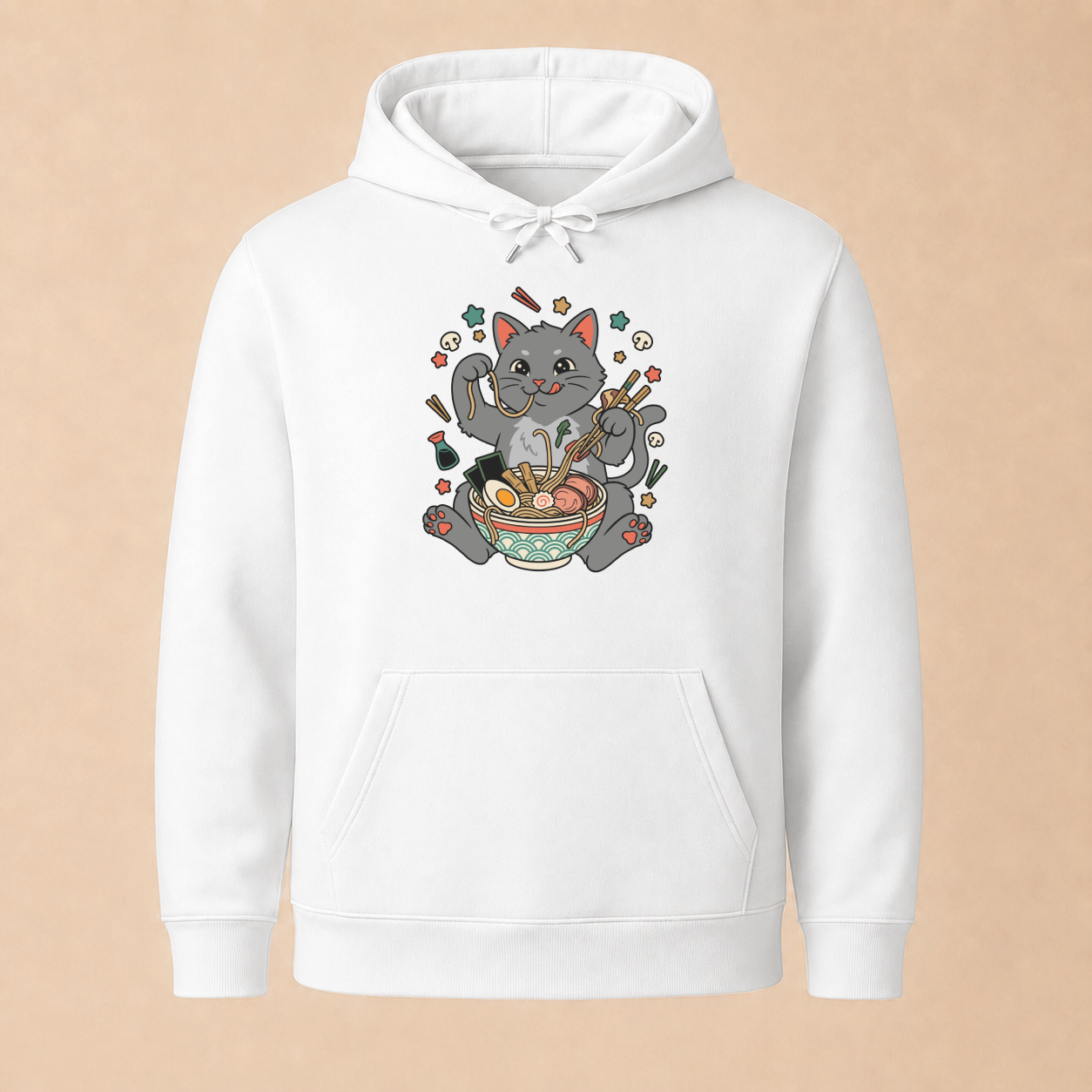 Ramen Katze Japan - Lustiger Katzen Hoodie