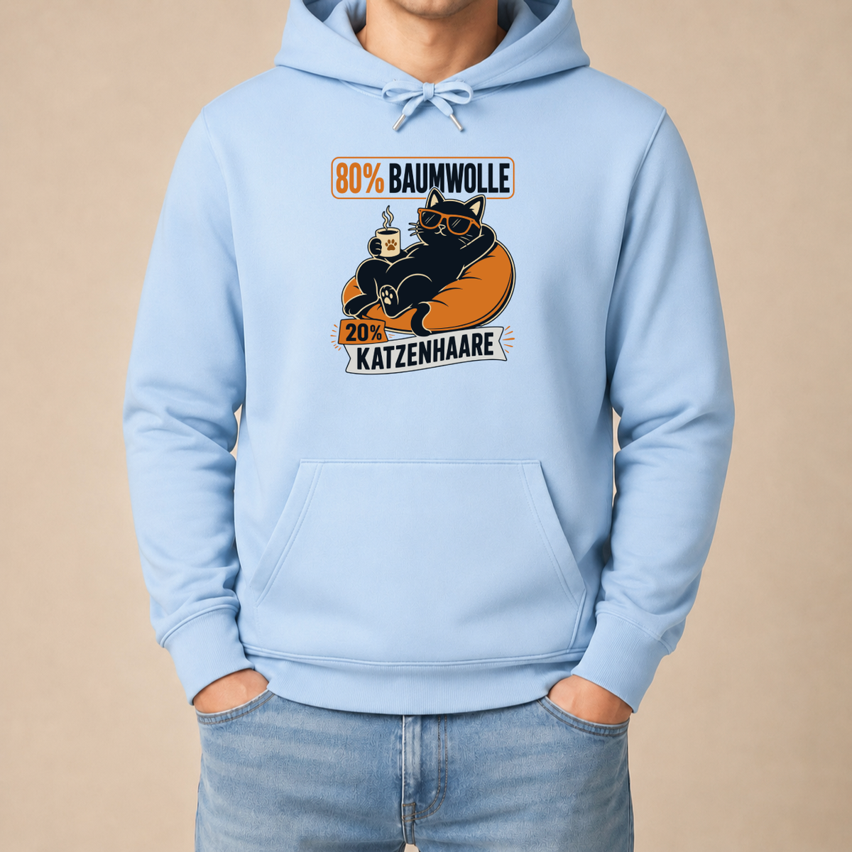 20% Katzenhaare – Unisex Hoodie