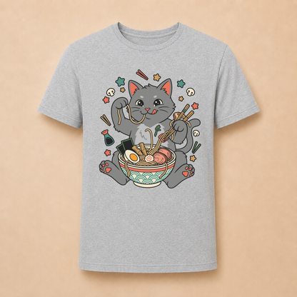 Ramen Katze Japan - Lustiges Katzen T-Shirt