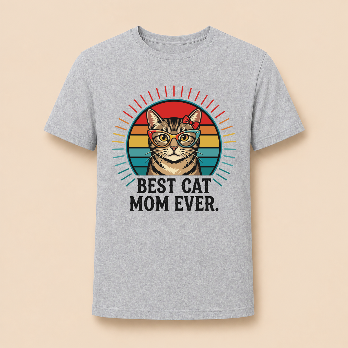 Best Cat Mom Ever – Damen T‑Shirt