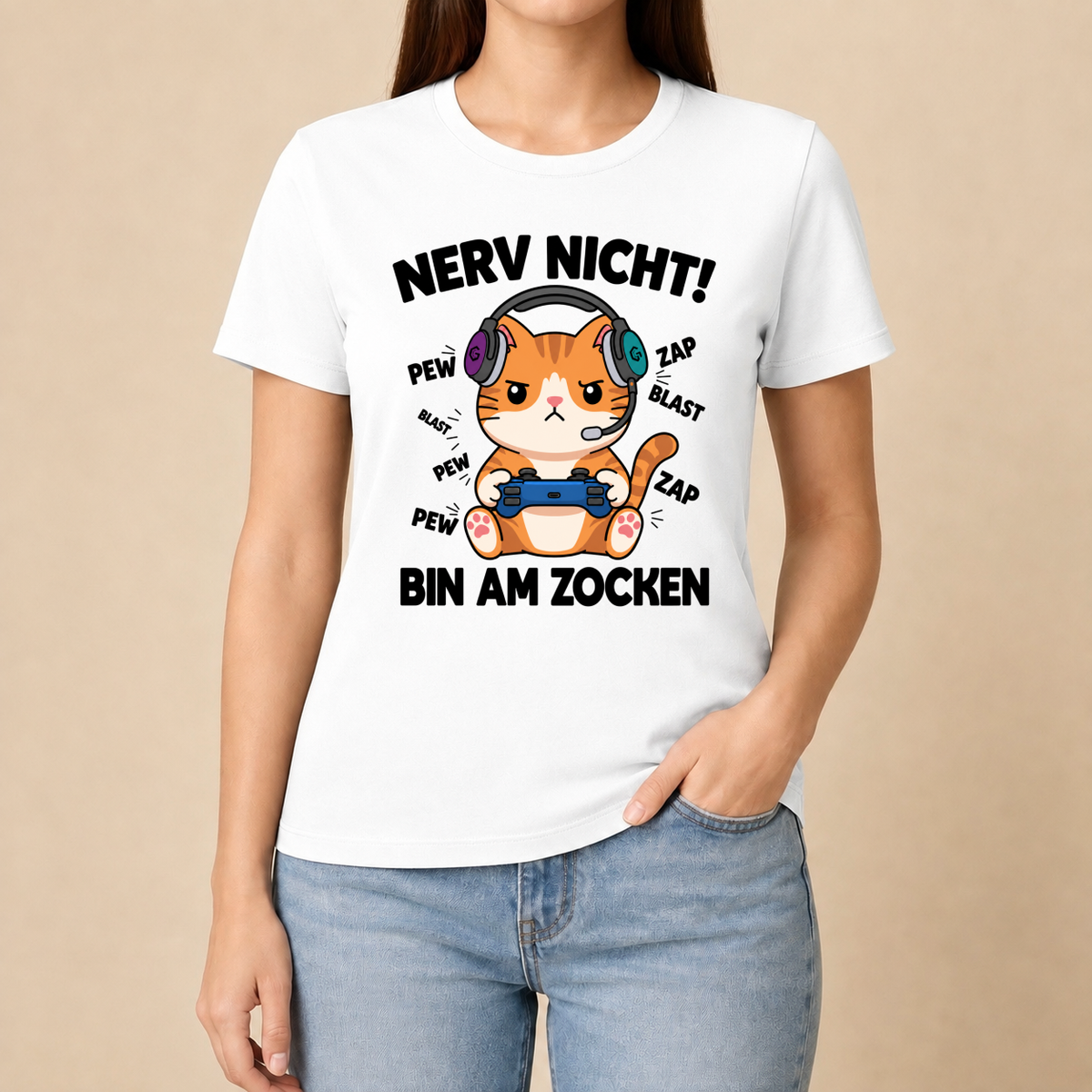 Nerv nicht! Bin am Zocken – Unisex T‑Shirt