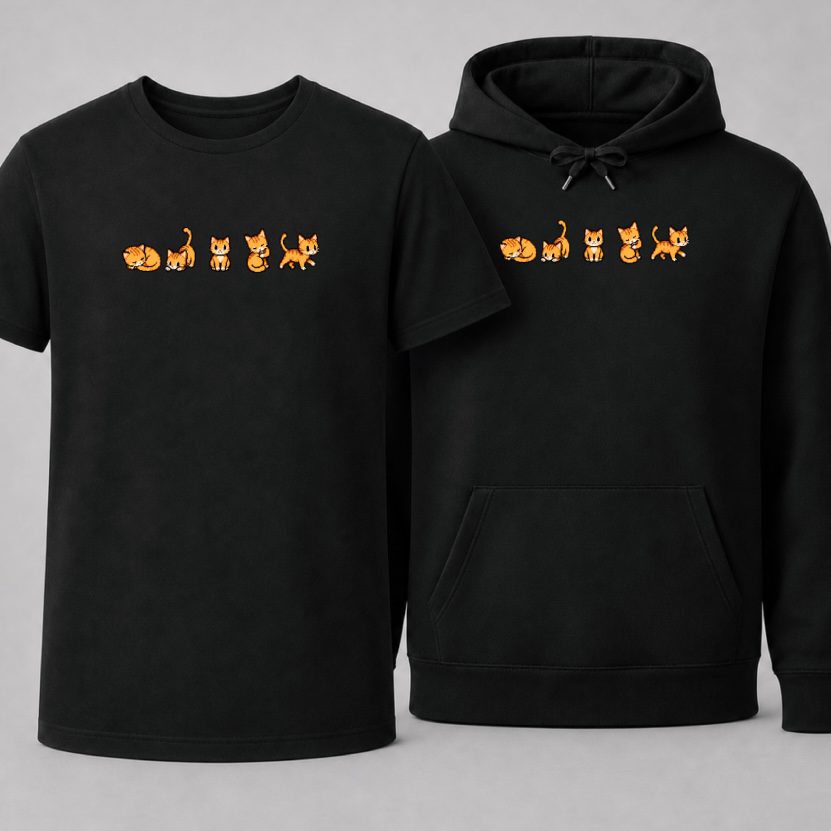 Retro Gaming Katzen – Unisex Set