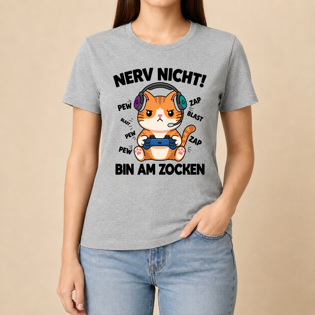Nerv nicht! Bin am Zocken – Unisex T‑Shirt