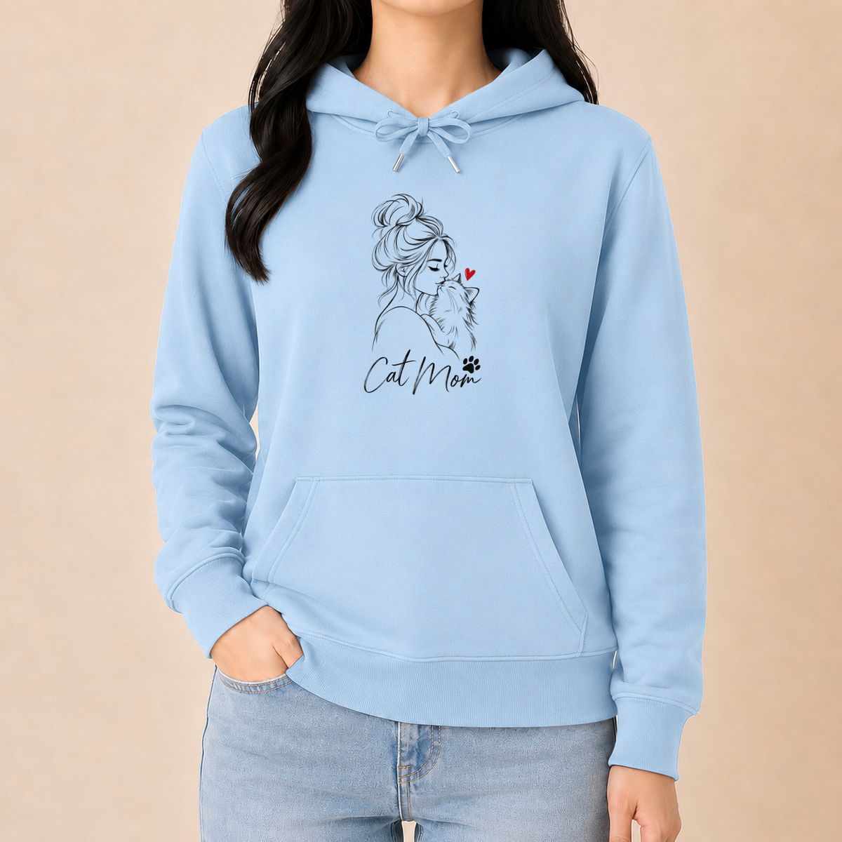 Cat Mom Katzenliebe – Damen Hoodie