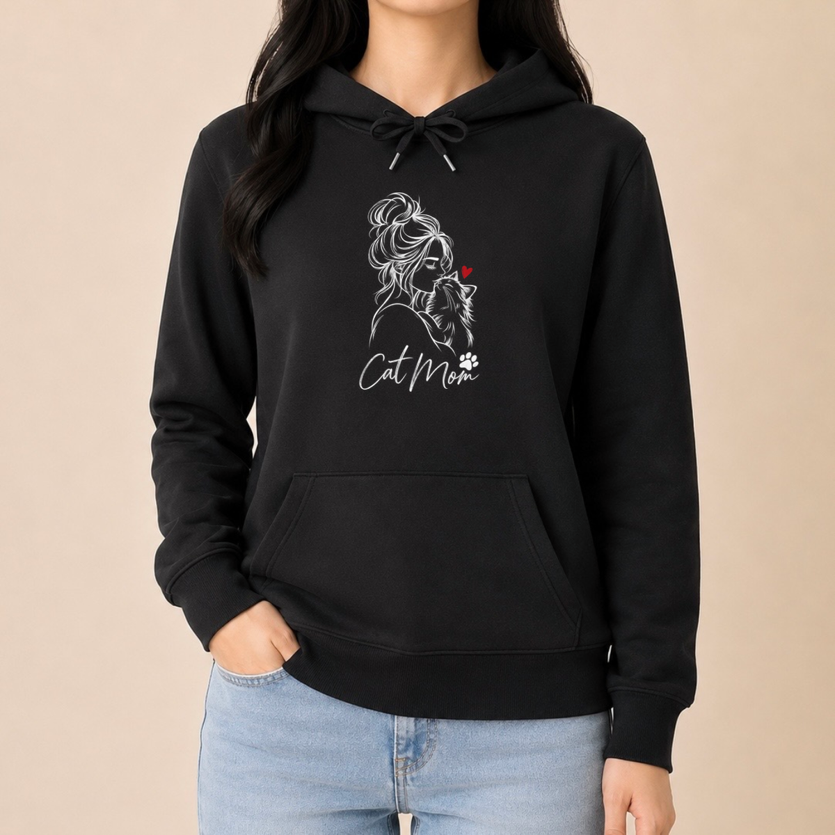 Cat Mom Katzenliebe – Damen Hoodie